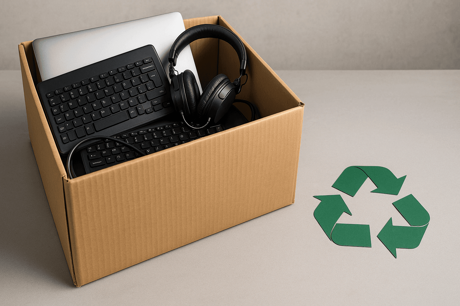 Electronic waste recycling services - Free e-waste pickup for TVs and laptops